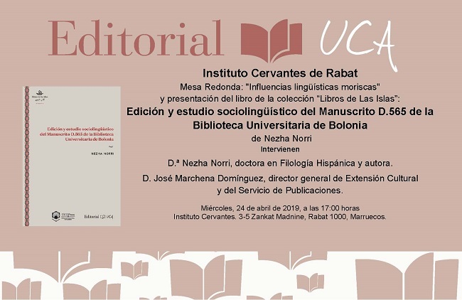Presentación en el Instituto Cervantes de Rabat del último título coeditado por las Universidades de Córdoba y Cádiz