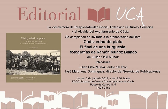 Presentación en el ECCO de “CÁDIZ EDAD DE PLATA”, último título del sello editorial UCA