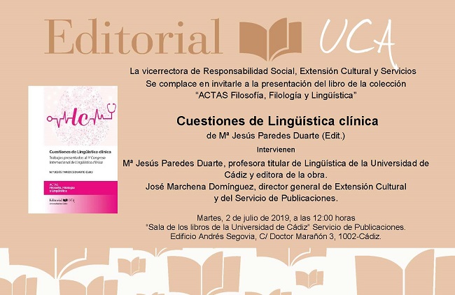 Presentación de Cuestiones de Lingüística clínica, última novedad del Sello Editorial UCA